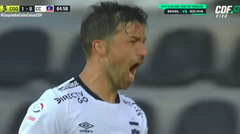 Costa celebra con todo la igualdad del Cacique.