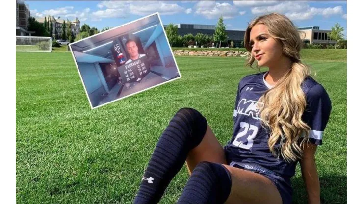 Jullien Ramírez feliz con su nueva carta de Javier Parraguez en FIFA 21.