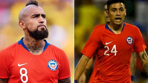 Baeza y Vidal en el once de Chile