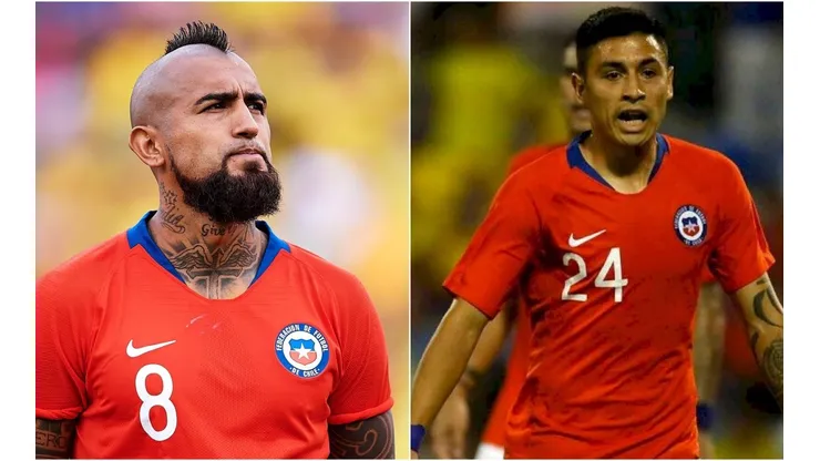 Baeza y Vidal en el once de Chile