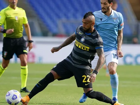 Inter iguala con la Lazio con participación de Vidal y Alexis