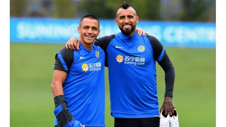 Alexis Sánchez y Arturo Vidal juntos en Inter