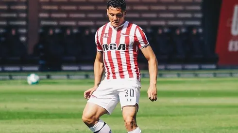 Juan Fuentes en el amistoso de hoy de Estudiantes