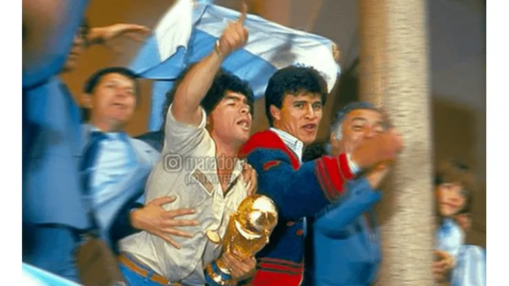 Maradona compartió una imagen inédita junto al Bichi Borghi.
