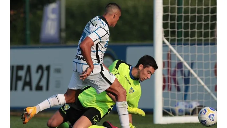 El chileno anotó el 2-0 transitorio.