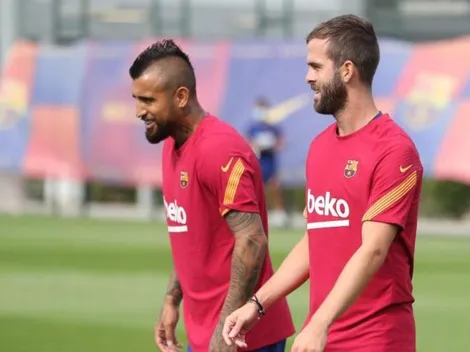 Vidal sorprende a todos al decir presente en la última práctica culé