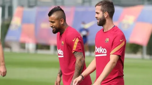 El chileno dijo presenta en la práctica de hoy en el cuadro catalán.