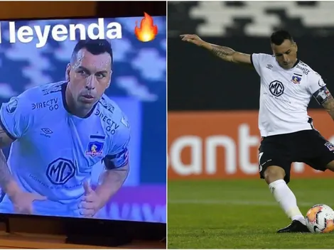 Arturo Vidal se queda hasta altas horas para ver a Colo Colo