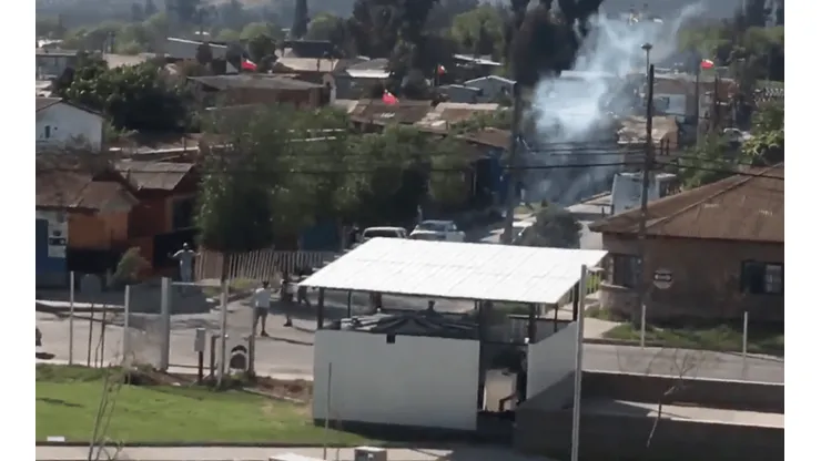 Hinchas de Colo Colo en La Calera