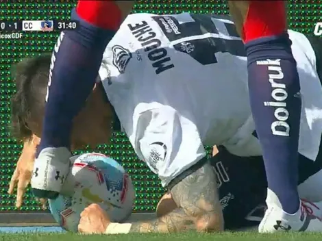 La polémica patada de Beausejour a Mouche