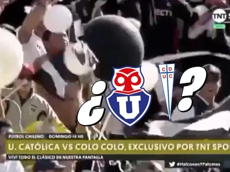 Curioso: TV de Argentina confunde a la U con la UC antes del Superclásico
