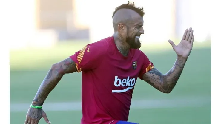 Arturo Vidal y su primer entrenamiento con Ronald Koeman