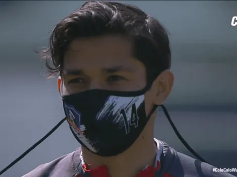 Así luce Matías Fernández con su hermosa mascarilla de Colo Colo