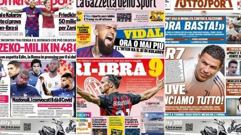 Arturo Vidal acapara todas las portadas de los medios italianos
