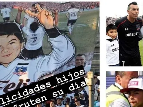 Paredes saluda a sus hijos en el Día del Niño con especial collage
