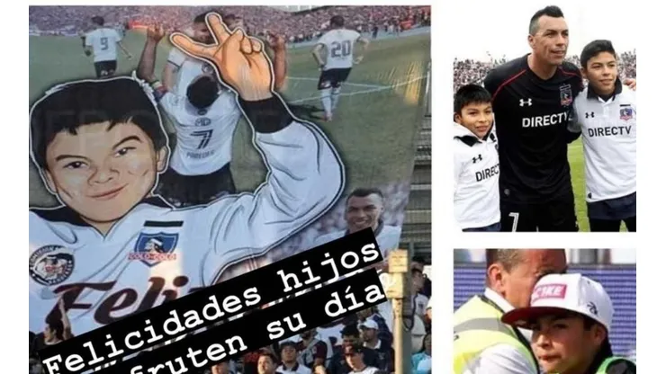 Esteban Paredes saludó a sus hijos en el Día del Niño y compartió un collage de fotos