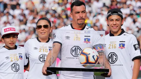 Esteban estuvo con los más cercanos celebrando en su hogar.