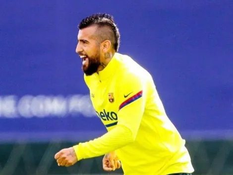 VIDEO | Arturo Vidal vuelve encendido a los entrenamientos del Barcelona