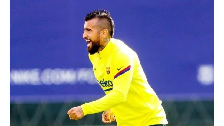 Arturo Vidal lo deja todo hasta en las prácticas