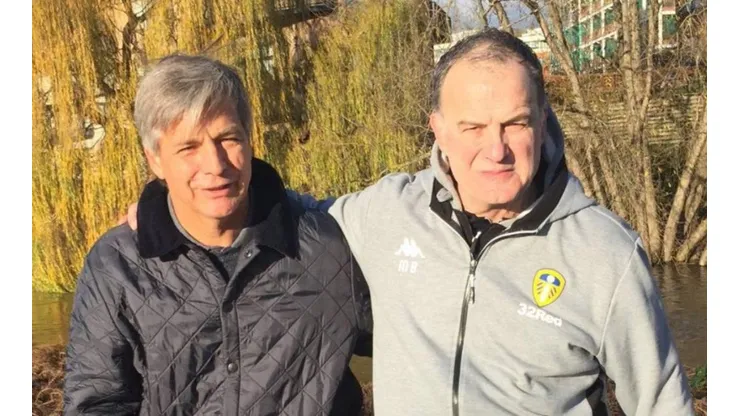 Harold Mayne-Nicholls y Marcelo Bielsa