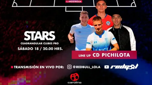 Bruno Barticciotto, César Fuentes, Luciano Arriagada, Branco Provoste y Vicente Pizarro jugarán el Red Bull Lola 12 Stars.