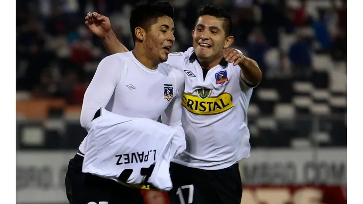 Luis Pavez junto a Felipe Flores en Colo Colo