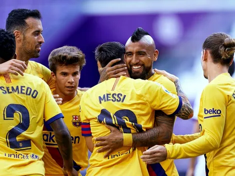 Barcelona vence por la mínima al Valladolid con golazo de Arturo Vidal