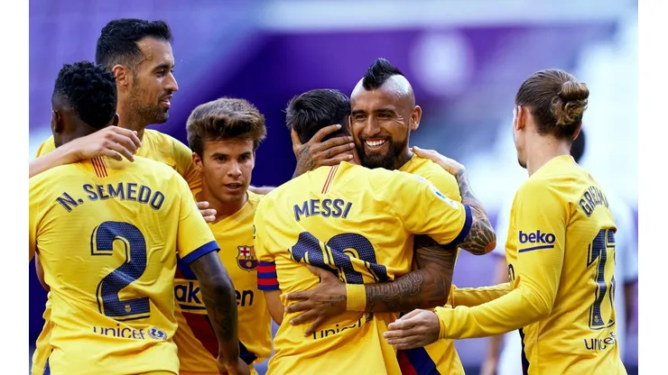 Arturo Vidal le da el triunfo al Barcelona frente al Real Valladolid