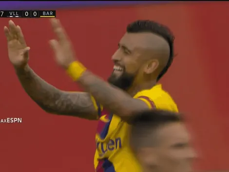 ¡Golazo del King! Arturo Vidal pone en ventaja al Barcelona frente a Valladolid con gran remate cruzado