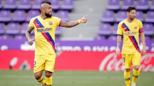 Arturo Vidal anota en el triunfo del Barcelona
