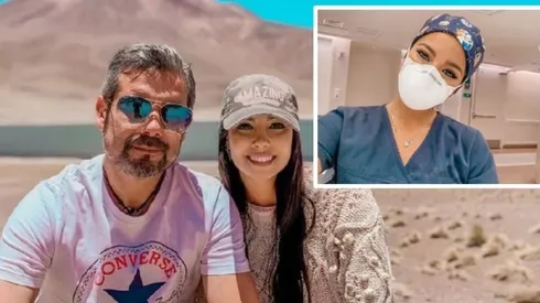 Miguel junto a su hija Macarena.