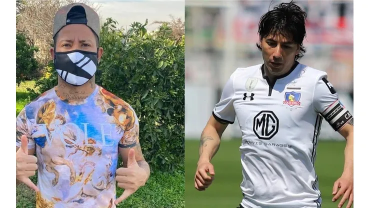 Leonardo Valencia posa con mascarilla de la marca de Pajarito Valdés