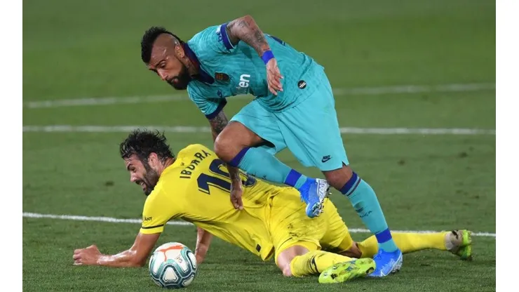 Arturo Vidal hizo una buena labor en el triunfo de Barcelona