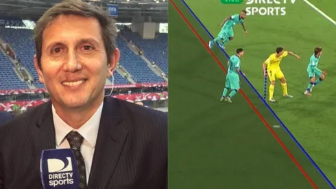 Juan Pablo Varsky no comparte la decisión del árbitro