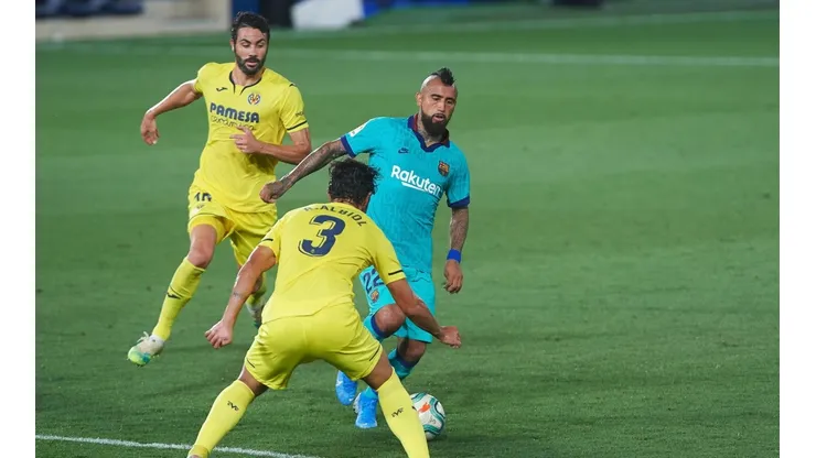 Arturo Vidal jugó todo el encuentro en triunfo de Barcelona
