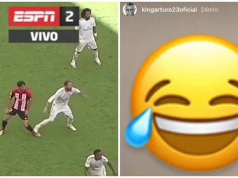 Vidal se burla de la supuesta ayuda del VAR al Real Madrid