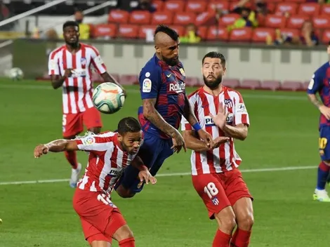 Barcelona hipoteca la liga tras igualar ante el Atlético con Vidal como titular