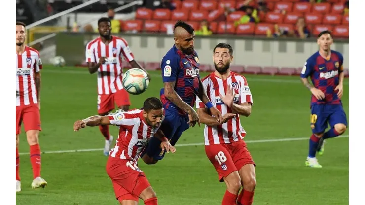 Arturo Vidal batalló pero no pudo vulnerar a la defensa colchonera