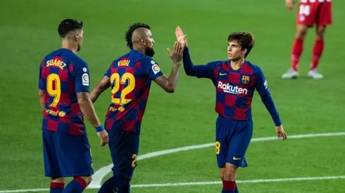 Arturo Vidal realizó un correcto partido ante el Atlético