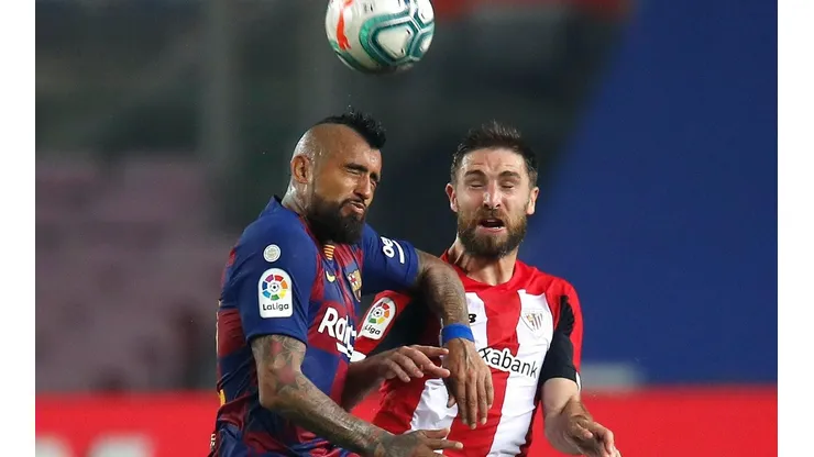 Arturo Vidal tuvo una correcta actuación en el triunfo del Barcelona