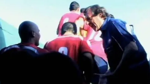 La popular arenga de Bonini a Chupete en el Estadio Centenario