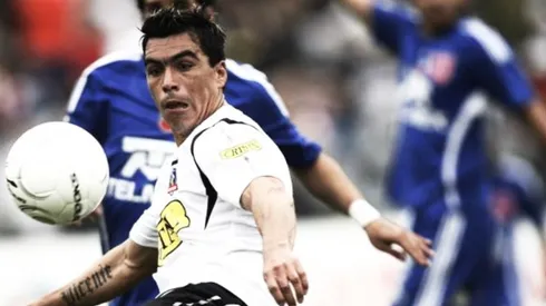 Paredes en su primer Superclásico ante Universidad de Chile.