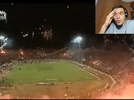 Youtuber español se vuelve loco con el aliento de la hinchada del Cacique