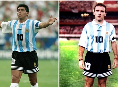 Espina fue el primero que jugó con la 10 albiceleste después de Maradona