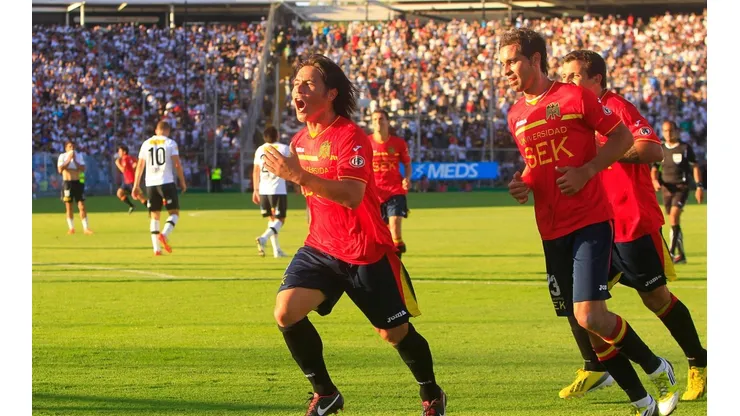 Rodolfo Madrid hizo su último gol en primera en el Estadio Monumental