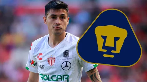 Beza enfrentando con el Necaxa a Morelia en el Torneo Clausura 2020 de la Liga MX