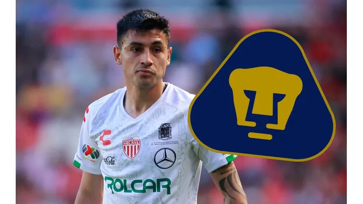 Beza enfrentando con el Necaxa a Morelia en el Torneo Clausura 2020 de la Liga MX