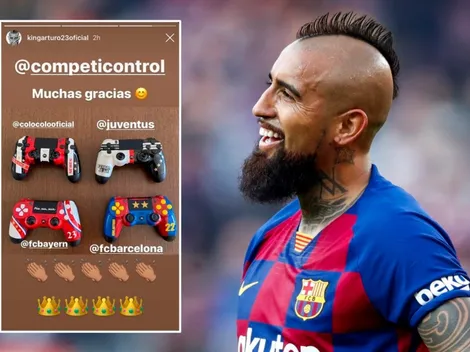 Control personalizado del Cacique destaca en la colección de Arturo Vidal