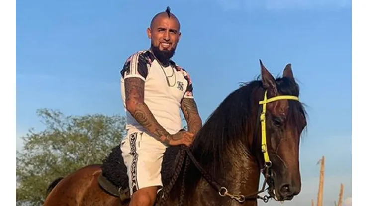 Arturo Vidal desde muy joven desarrolló su afición por los caballos