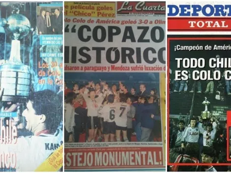 Mira las portadas tras la consagración de Colo Colo en la Libertadores 91